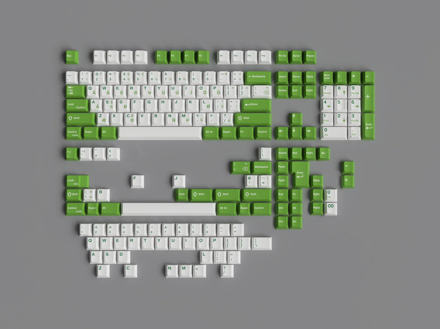 JTK ROYAL ALPHA - ABS Triple-Shot Keycaps