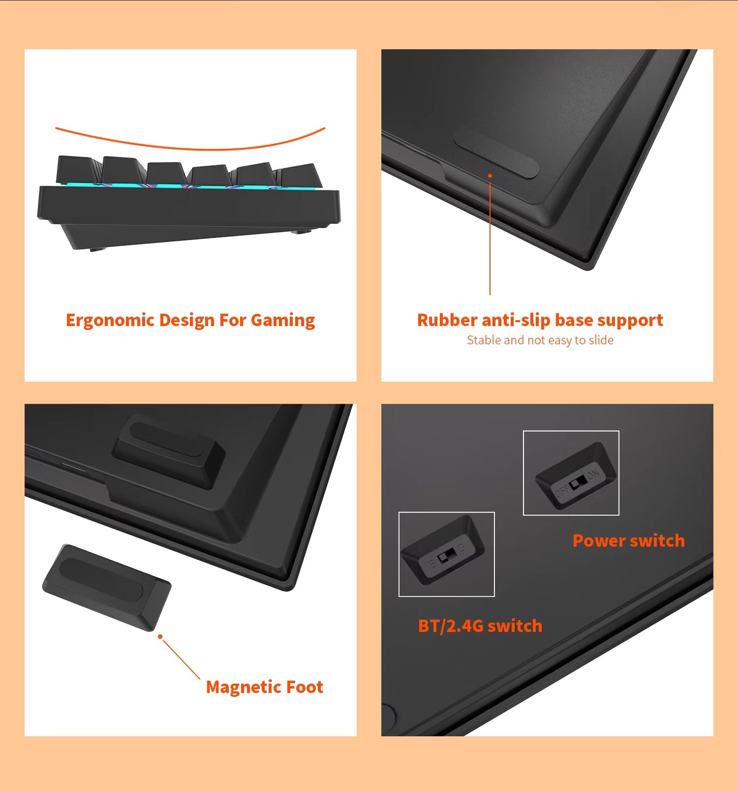 Teclado Royal Kludge RK84 - Layout Español
