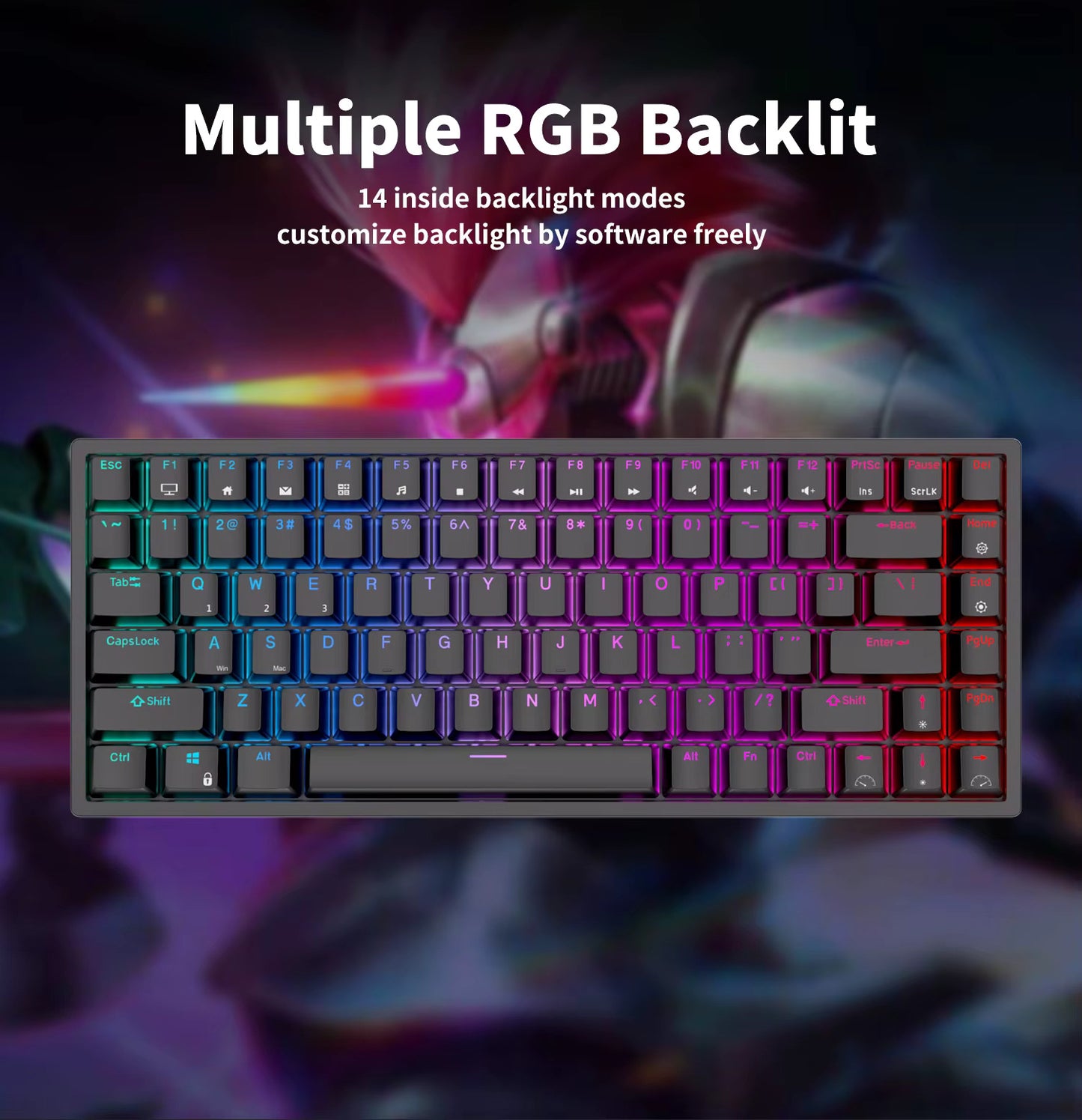 Teclado Royal Kludge RK84 - Layout Español