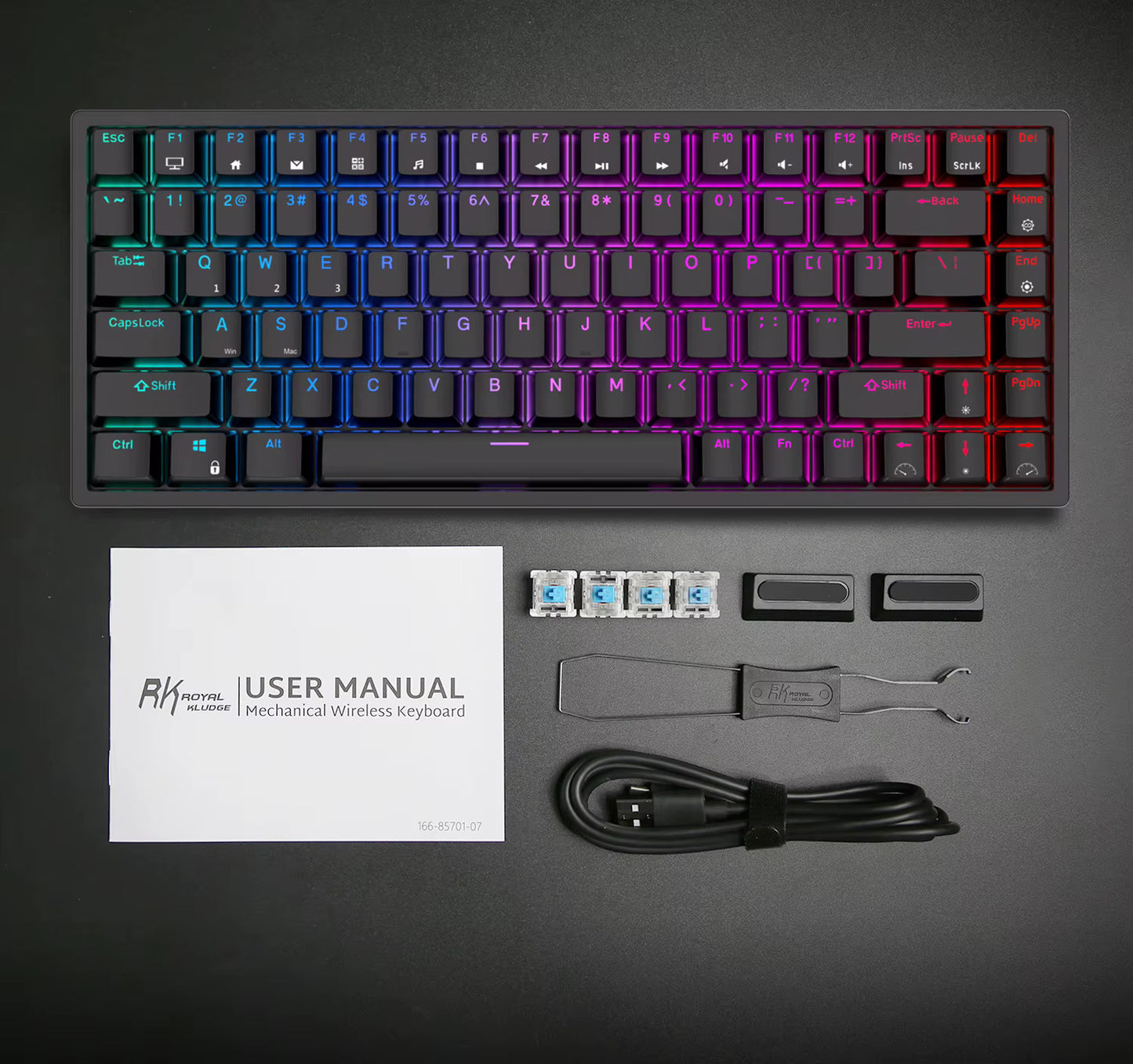Teclado Royal Kludge RK84 - Layout Español