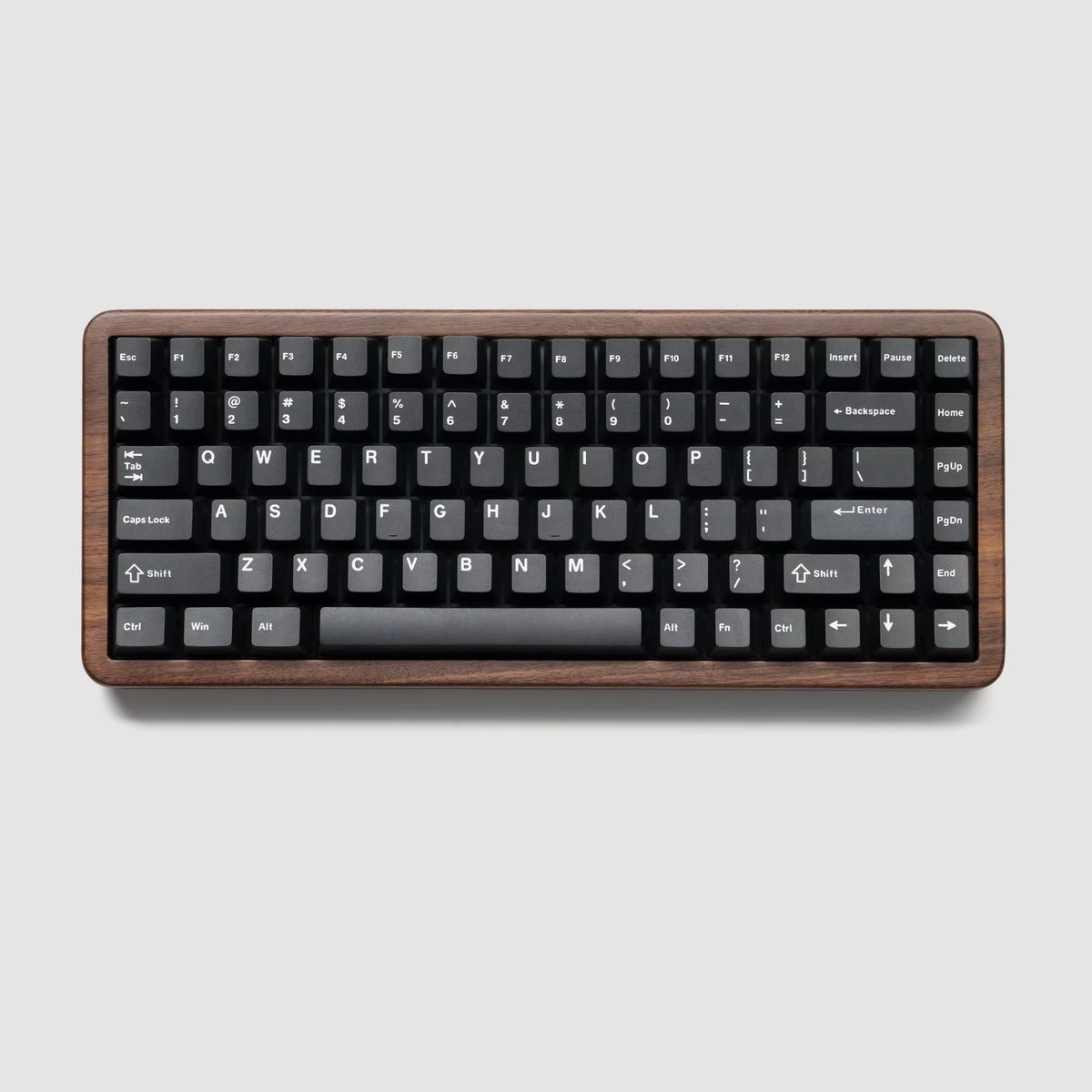 Teclado Mecánico Womier WD75 V2 Retro 75% – Madera de Nogal | VIA | Triple Conexión