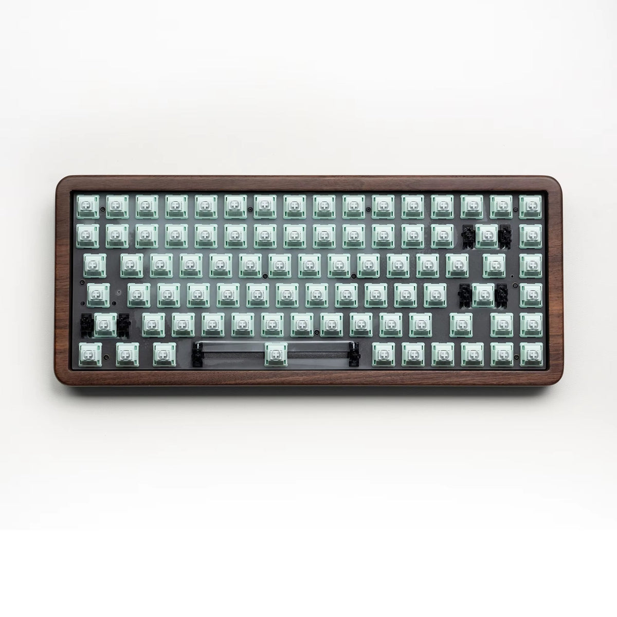 Teclado Mecánico Womier WD75 V2 Retro 75% – Madera de Nogal | VIA | Triple Conexión