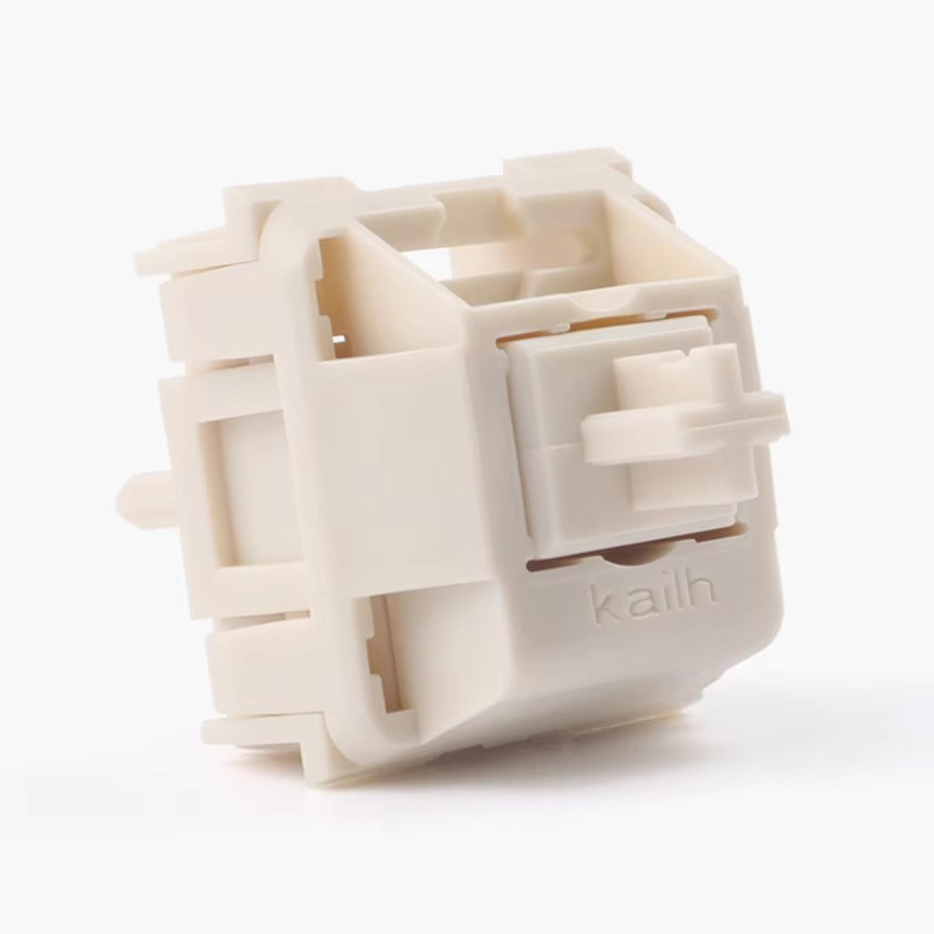 Switches NovelKeys x Kailh Cream Lineales 55g 5 Pines – Pack x10