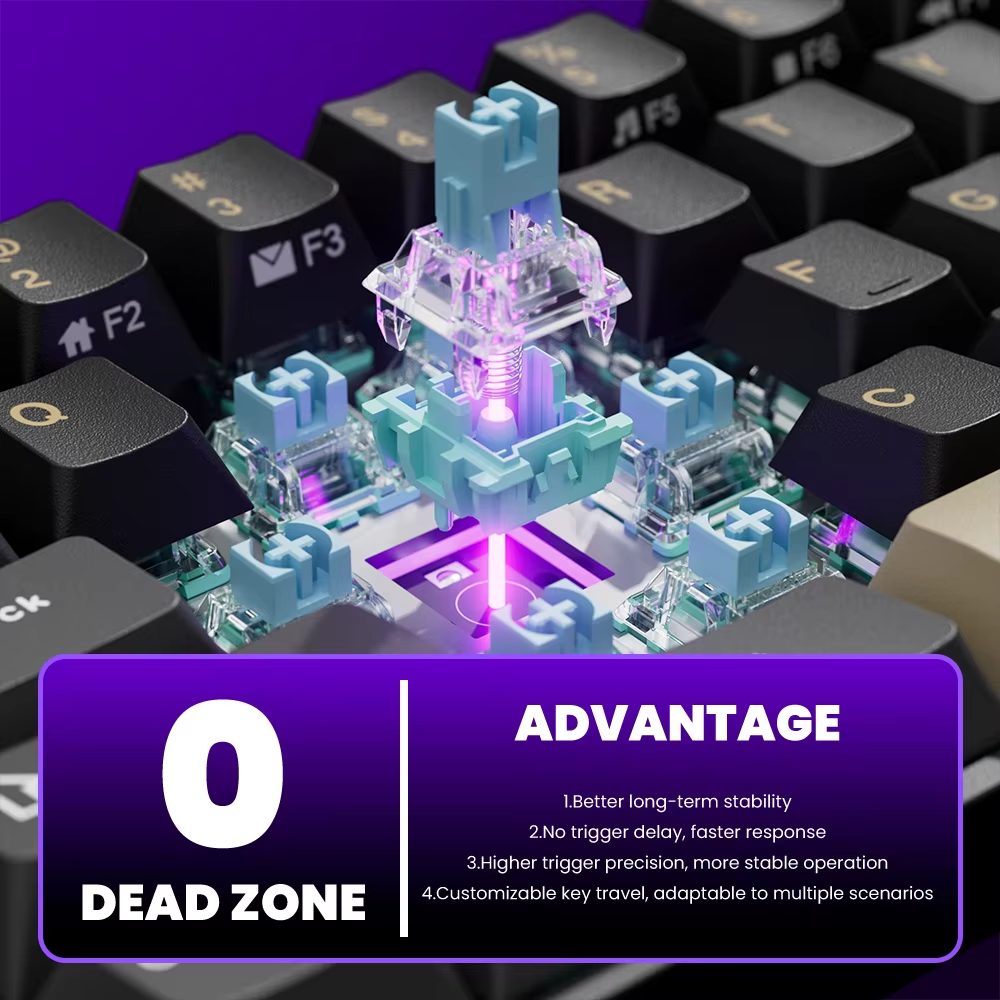 Teclado Mecánico Magnético ROYAL KLUDGE RK68 HE Spanish Phantom