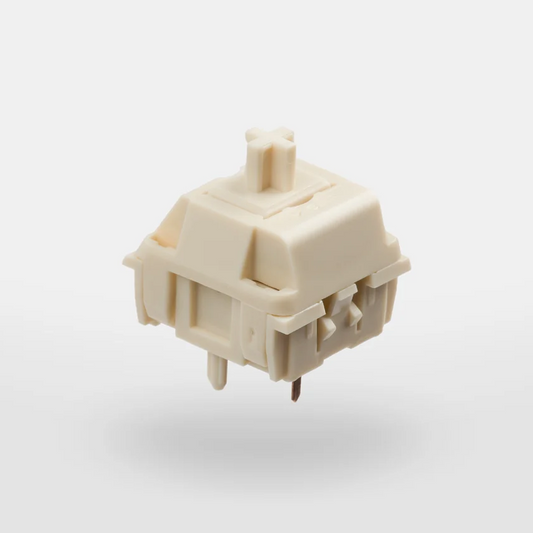 Switches NovelKeys x Kailh Cream Lineales 55g 5 Pines – Pack x10