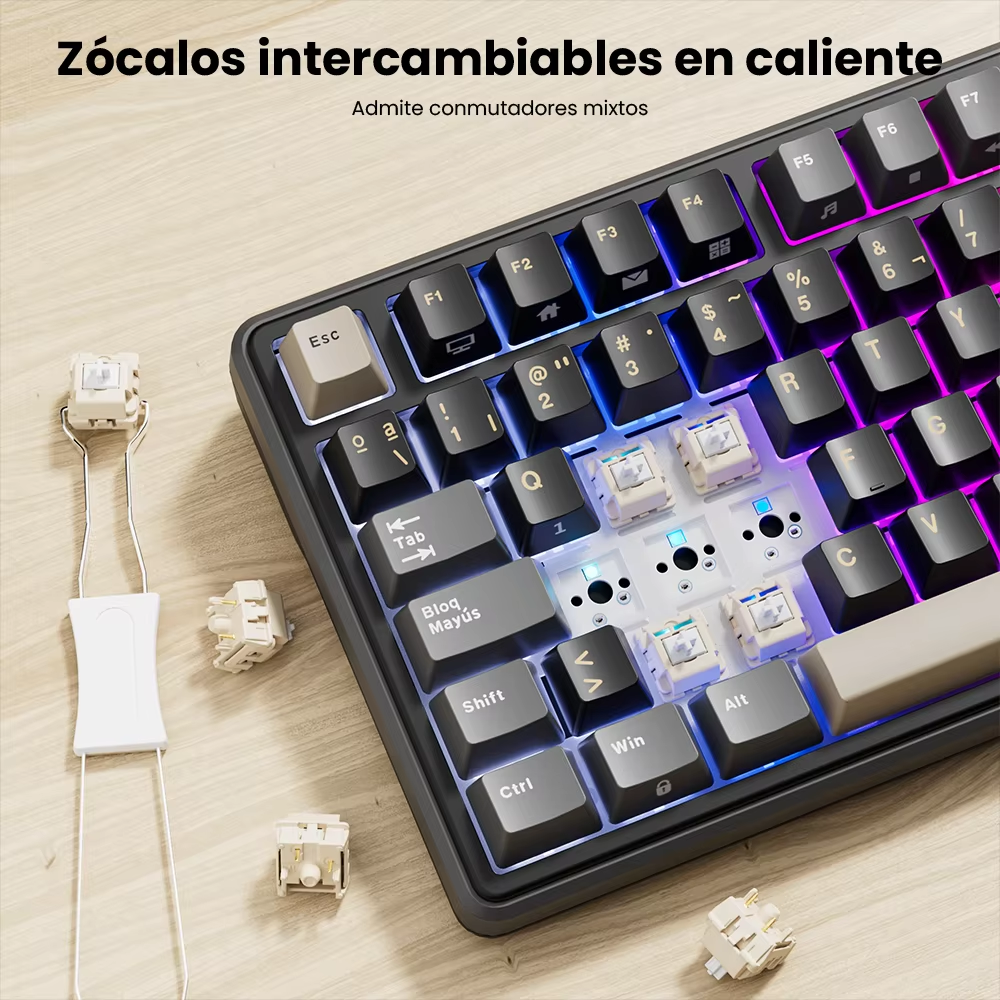 Teclado Royal Kludge RK X87 Phantom