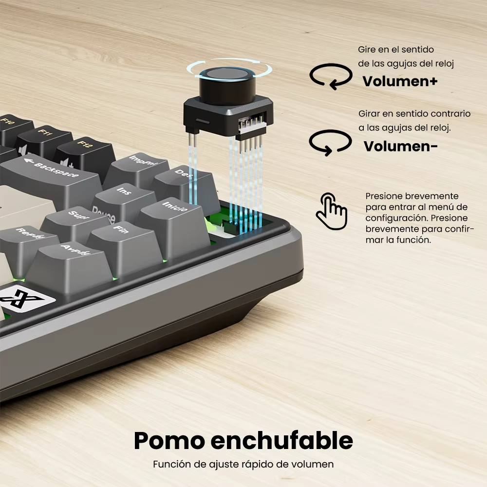 Teclado Royal Kludge RK X87 Phantom