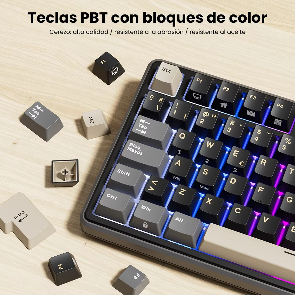 Teclado Royal Kludge RK X87 Phantom